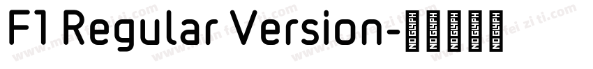 F1 Regular Version字体转换